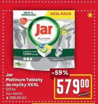 Billa Jar Platinum Tablety do myčky XXXL 125 ks nabídka