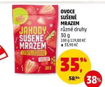 Penny Market OVOCE SUŠENÉ MRAZEM, 30 g nabídka