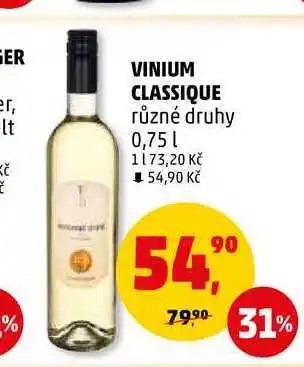 Penny Market VINIUM CLASSIQUE, 0,75 l nabídka
