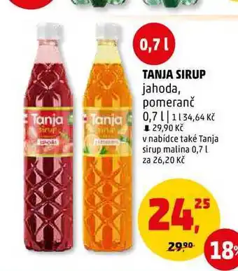 Penny Market TANJA SIRUP, 0,7 l nabídka