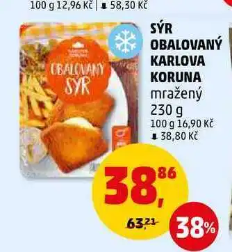 Penny Market SÝR OBALOVANÝ KARLOVA KORUNA, 230 g nabídka