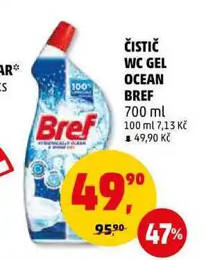 Penny Market ČISTIČ WC GEL OCEAN BREF, 700 ml nabídka