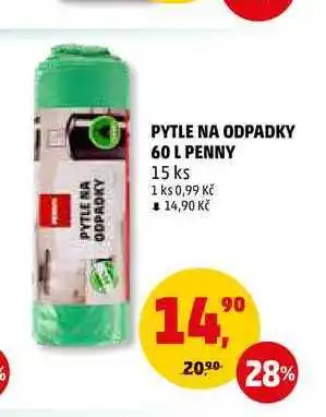 Penny Market PYTLE NA ODPADKY 60 L PENNY, 15 ks nabídka