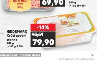 Kaufland Krůtí spodní stehno nabídka