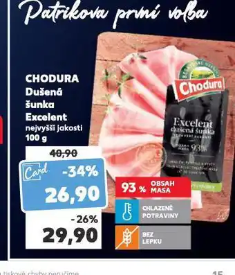 Kaufland Chodura dušená šunka excelent nabídka