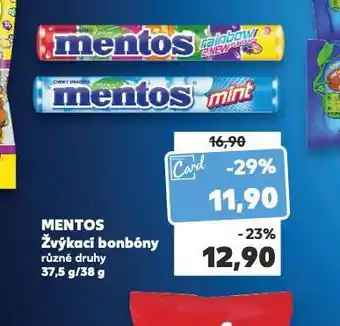 Kaufland Mentos žvýkací bonbóny nabídka