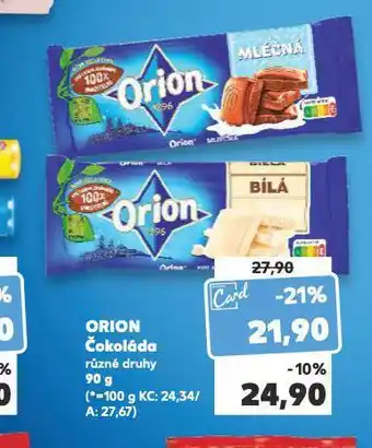 Kaufland Orion čokoláda nabídka