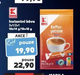 Kaufland Instantní káva 3v1, 2v1 nabídka