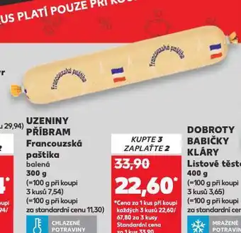 Kaufland Francouzská paštika nabídka