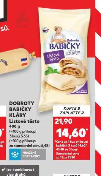 Kaufland Listové těsto nabídka