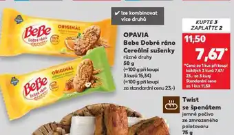 Kaufland Opavia bebe dobré ráno cereální sušenky nabídka