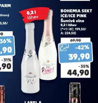 Kaufland Bohemia sekt ice / ice pink nabídka