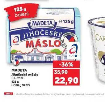 Kaufland Madeta jihočeské máslo nabídka