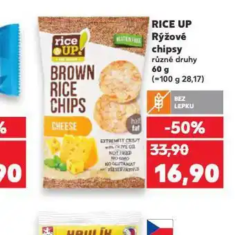 Kaufland Rice up rýžové chipsy nabídka