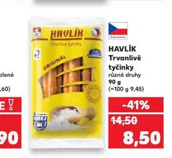Kaufland Havlík trvanlivé tyčinky nabídka