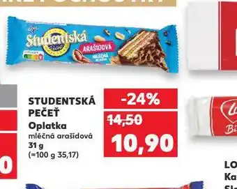 Kaufland Orion studentská pečeť oplatka nabídka