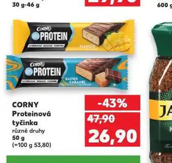 Kaufland Corny proteinová tyčinka nabídka
