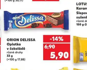 Kaufland Orion delissa oplatka v čokoládě nabídka
