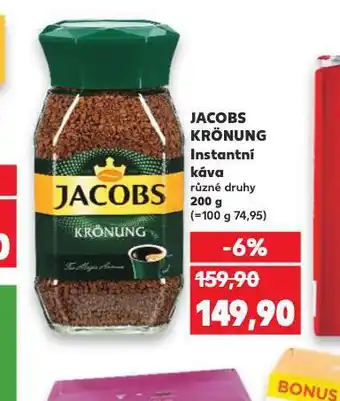 Kaufland Jacobs krönung instantní káva nabídka