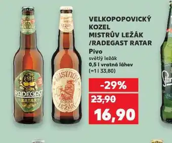 Velkopopovický kozel mistrův ležák