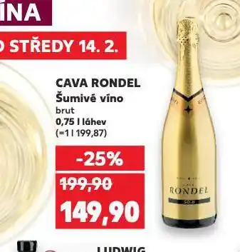 Kaufland Cava rondel šumivé víno nabídka