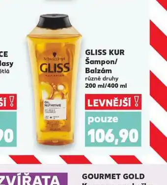 Kaufland Gliss kur šampon balzám nabídka