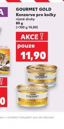 Kaufland Gourmet gold konzerva pro kočky nabídka