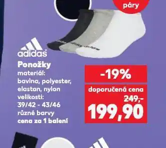 Kaufland Ponožky adidas nabídka