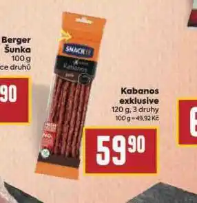 Billa Kabanos exklusive nabídka