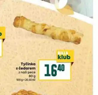 Billa Tyčinka s čedarem nabídka