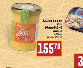 Billa Living spoon ghí přepuštěné máslo nabídka