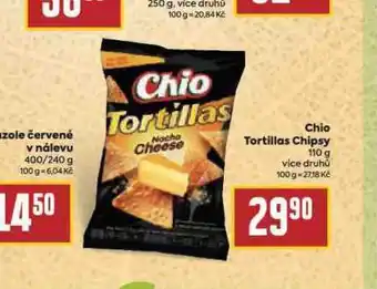 Billa Chio tortillas chipsy nabídka