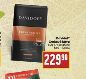 Billa Davidoff zrnková káva nabídka