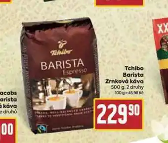 Billa Tchibo barista zrnková káva nabídka
