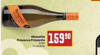 Billa Mionetto prosecco frizzante nabídka