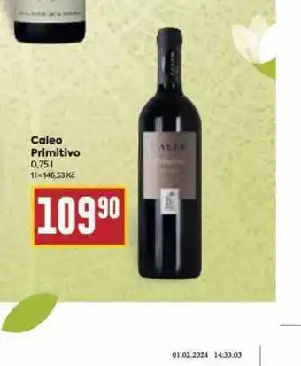Billa Caleo primitivo nabídka