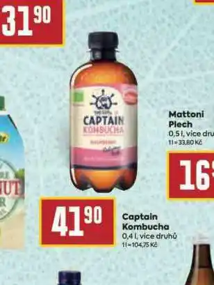 Billa Captain kombucha nabídka