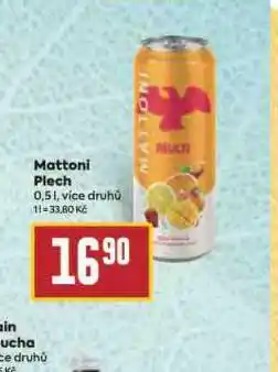 Billa Mattoni plech nabídka