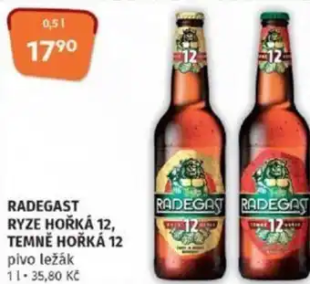 Coop RADEGAST RYZE HOŘKÁ 12, TEMNĚ HOŘKÁ 12 0.5L nabídka