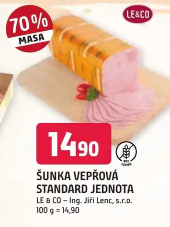 Trefa ŠUNKA VEPŘOVÁ STANDARD JEDNOTA nabídka