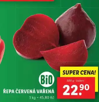 Lidl ŘEPA ČERVENÁ VAŘENÁ, 500 g nabídka