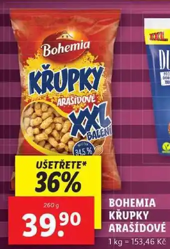 Lidl BOHEMIA KŘUPKY ARAŠÍDOVÉ, 260 g nabídka