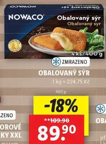 Lidl OBALOVANÝ SÝR, 400 g nabídka