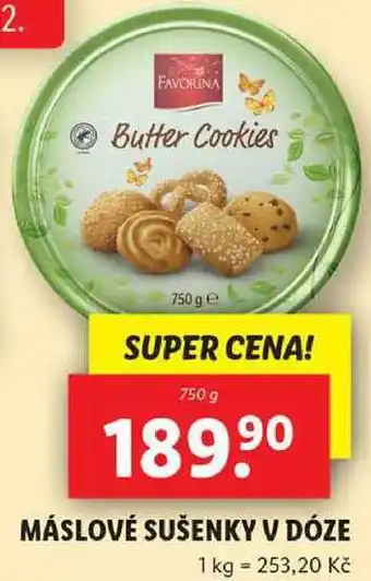 MÁSLOVÉ SUŠENKY V DÓZE, 750 g