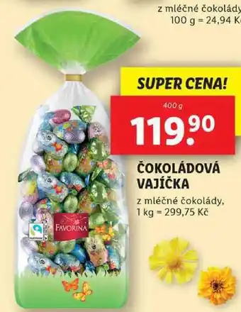 Lidl ČOKOLÁDOVÁ VAJÍČKA, 400 g nabídka