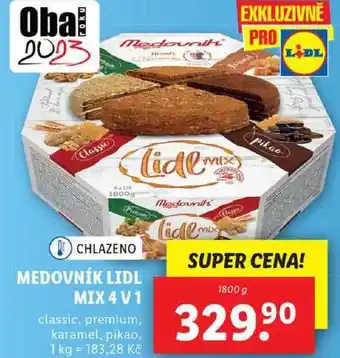 Lidl MEDOVNÍK LIDL MIX 4 V 1, 1800 g nabídka