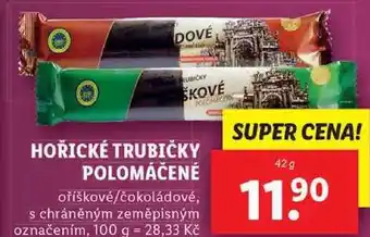 Lidl HOŘICKÉ TRUBIČKY POLOMÁČENÉ, 42 g nabídka