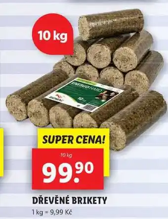 DŘEVĚNÉ BRIKETY, 10 kg