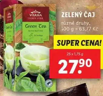 ZELENÝ ČAJ, 25x 1,75 g