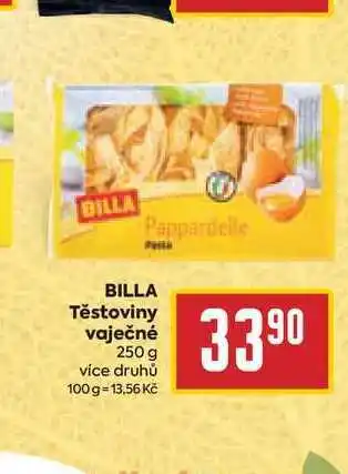 Billa BILLA Těstoviny vaječné 250 g nabídka